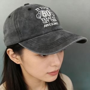 Gorras de Béisbol Ajustables de 6 Paneles con Letras, Regalos de <span class=keywords><strong>Cumpleaños</strong></span> Vintage para <span class=keywords><strong>40</strong></span>, 50, 60 y 70 Años, Ideas de Regalos de Feliz <span class=keywords><strong>Cumpleaños</strong></span>, Venta al Por Mayor - Product Image 2
