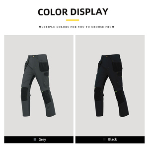 High Quality Safety <strong>Elasticity</strong> Workwear <strong>Trousers</strong> with Detachable Pockets Custom Logo Size Safety <strong>Work</strong> Clothes Pants - Product Image 3