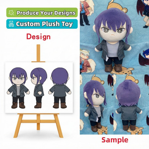 Fabricant de jouets en peluche personnalisés, faible MOQ, personnage d'anime en peluche avec capuche, thème animal, décoration de café, jouets des années 2000, peluche Pingu personnalisée - Product Image 5