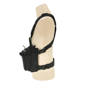 Chaleco Táctico Ajustable y Desmontable con Sistema MOLLE, Bolsa de Pecho para Exteriores con Portacargadores, Chaleco de Combate Ligero para Caza - Product Image 4