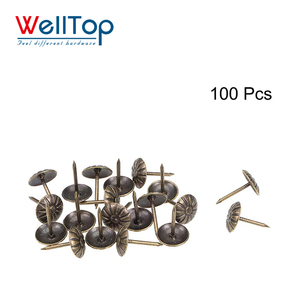 WELLTOP nouveau Style <span class=keywords><strong>Vintage</strong></span> Bronze tapisserie d'ameublement ongles motif personnalisé broche métal canapé ongles meubles têtes <span class=keywords><strong>de</strong></span> lit boutons 14.144 - Product Image 4