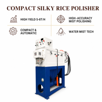 Machine de polissage à jet d'air BRT 2,5-3 tonnes, bleue et blanche, haute performance, facile à utiliser, pour riz et soie, polisseuse à eau
