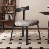 Chaise de salle à manger pliante en bois massif de style nordique, dossier en tissu de coton et lin, revêtement en cuir ultrafilm, pliage facile