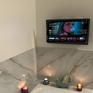 Hotel Bathroom Television Weatherproof Outdoor Television 700 Nits Brightness <b>Smart</b> <b>TV</b> Wireless IP55 Waterproof Mirror WT-32 - Product Image 1
