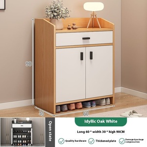 Meuble à chaussures multifonctionnel avec miroir et tabouret de rangement <span class=keywords><strong>pour</strong></span> entrée de maison, style chinois moderne - Product Image 5