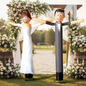Popular Bailarín Inflable de Pareja, Decoración Inflable de Novios para Boda, Bailarín de Aire en Venta - Product Image 1
