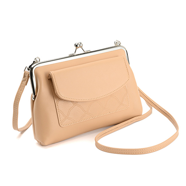 Universal Luxury Mobile Cell Phone Women Crossbody Leather Handbag Shoulder Bag With Strap Purse for Girls Ladies