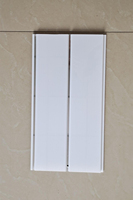 Panel de techo de fábrica Tablero de techo de Pvc de transferencia de 250mm de ancho Ranura media blanca