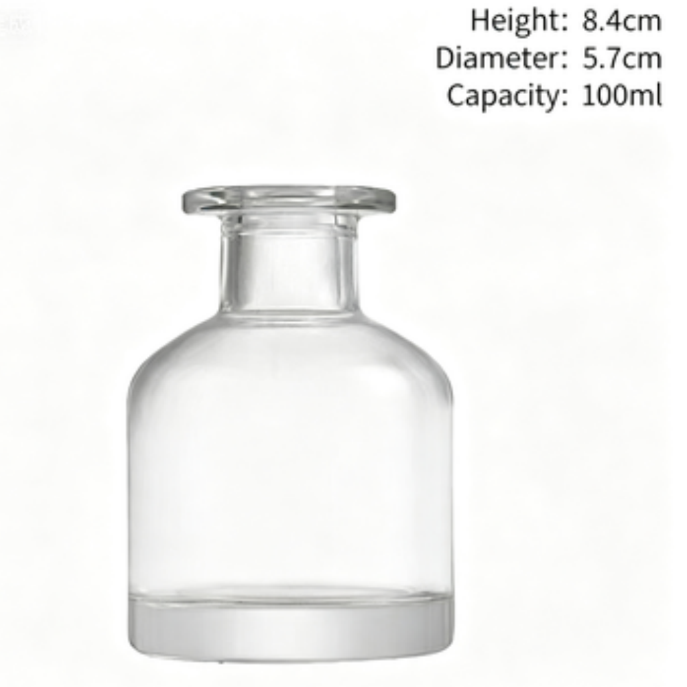 Flacon transparent 100 ml, 80 unités/carton