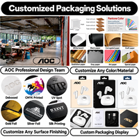 AOC Wireless 5.4 Earbuds ENC Noise Cancelling TWS Earphones HiFi Stereo Mic Touch Control Headphones OEM ODM Grosir