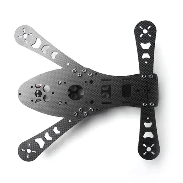 T700 Carbon Fiber Quadcopter Frame 250mm 300mm 350mm Wheelbase 4 in 1 ESC Compartment Heat Dissipation Design