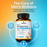 OEM OEM Multi Complex Men Probiotic Capsules avec mélange prébiotique de palmier nain, soin nutritionnel quotidien doux pour la digestion masculine