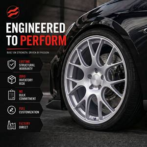 Jantes sportives P40 en bronze brillant, concaves profondes, forgées sur mesure, 20x9 20x10.5, déport agressif, pour BMW M3 F80 M4 F82 Audi R8 V10 - Product Image 1