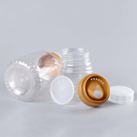 Bouteille vide en plastique transparent de 500g 1000g avec bec verseur, pour miel, confiture, huile, pot à miel
