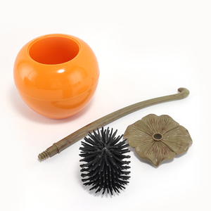 Set Spazzola WC Stile Cachi con Supporto in PP, Setole in Nylon e Manico in Plastica - Strumento per la Pulizia del Bagno - Product Image 3