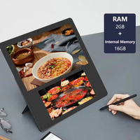 Nueva Tableta Android 11 de 8"+13.3" con Doble Pantalla, Montaje en Pared, 1080P, 2GB/16GB, Procesador Rockchip RK3568 de Cuatro Núcleos, Wi-Fi, para Uso Comercial