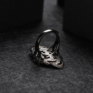 In Stock Women's 925 Silver Inlaid <b>Crystal</b> Rhinestone Gemstone Vintage Wedding <b>Ring</b> High Elegance Factory Direct Sale - Product Image 2