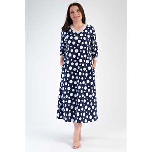 Robe KADIN P.MODAL XXL à col en V 3/4 avec poches - INDIGO - INDIGO - Product Image 1