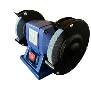 Meuleuse d'atelier industrielle pour l'affûtage d'outils de coupe avec deux meules et écrans de protection – Machine de meulage industrielle - Product Image 2