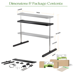 J & C Aanpasbaar Opknoping, Staande, plafond Montage Indoor Groente Kit Smart Tuin Led Hydrocultuur Hanger Indoor Kruidentuin - Product Image 6
