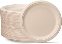 Assiettes à compartiments en bagasse de canne à sucre Bofa, jetables, biodégradables, qualité alimentaire, logo personnalisé, pour restaurant de restauration rapide moderne