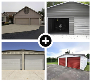 Trung Quốc giá thấp công nghiệp Kết Cấu Thép nhà kho nhà máy xưởng carport tòa nhà thiết kế hiện đại 121 + MPH kháng gió - Product Image 5