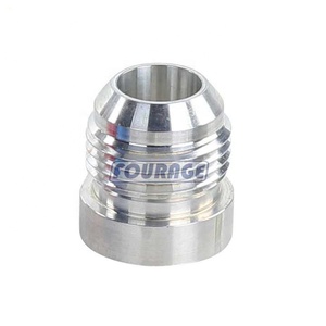 Nhôm Một Mối hàn trên bung phù hợp AN16 Nam Bùng bình nhiên liệu weldable núm vú Adapter - Product Image 1