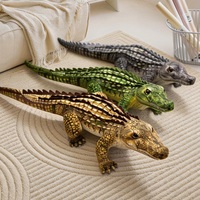Peluche réaliste personnalisée Alligator Crocodile, jouet en peluche imprimé réaliste, reptile en coton PP doux, cadeau d'anniversaire personnalisé