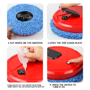 หุ่นยนต์ถูพื้นทำความสะอาดแบบเปียกและแห้งใช้ในครัวเรือนสำหรับหอพัก - Product Image 4