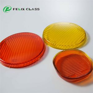 FELIX GLASS - Cubierta para Faro Antiniebla de Camión con Rayas Verticales Tradicionales en Rojo, Ecológica, de Alta Transmisión de Luz, con Logotipo - Product Image 4