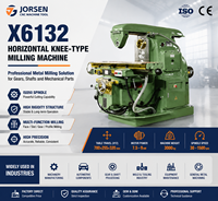 Maßgefertigte Metallfräsmaschine X6132 Universal-Hubtischfräsmaschine Schwerlast-Fräsmaschinen