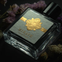 Étiquettes de flacons de parfum en papier texturé résistant à l'alcool et imperméable, autocollants de luxe gaufrés à l'or
