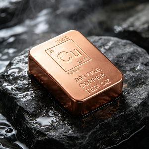 Barre de cuivre pur 999, 10 oz, forme carrée, qualité non alliée, Cu 99,9 %, lingot de métal pur - Product Image 4