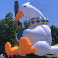 Canard gonflable géant pour la publicité, canard en caoutchouc gonflable dans le lac ou sur terre pour la propagande