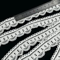 Dentelle florale blanche large et élégante WH7513, extensible et très élastique, utilisée pour les accessoires de garniture de soutien-gorge et de lingerie