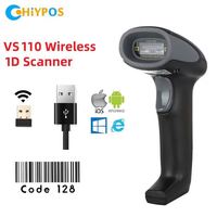 NOUVEAU Scanner de codes à barres sans fil 1D Android Mac pour l'industrie des supermarchés Lecteur de codes à barres VS110 pistolet de balayage de codes à barres