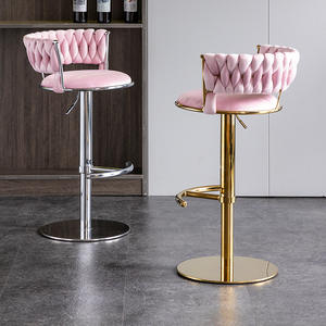 Sedia da <span class=keywords><strong>Bar</strong></span> moderna e semplice per la casa di sollevamento rotante in stile americano minimalista luce di lusso sgabello da <span class=keywords><strong>Bar</strong></span> - Product Image 5