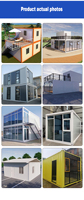 Maison préfabriquée écologique en conteneur, mini-maison modulaire avec façade vitrée pour la vie en plein air et l'hébergement temporaire