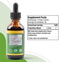 Gouttes buvables de chlorophylle de haute qualité à marque privée OEM, saveur menthe, 60 ml, pour adultes, détoxification du foie, amélioration de l'immunité