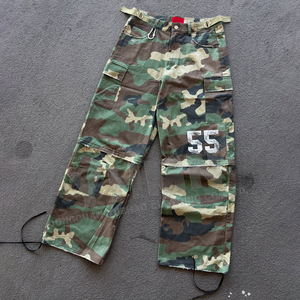 Custom Multi Pocket Print Detachable Convertible Oversize Utility Carpenter Camouflage <strong>Camo</strong> <strong>Cargo</strong> Short Jorts Baggy Pant <strong>Men</strong> - Product Image 2
