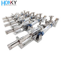 Machine de remplissage pneumatique semi-automatique de haute précision Honky pour produits médicaux, boissons, cosmétiques, liquides (plastique/verre)