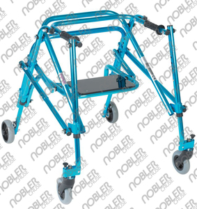 Entrenador de marcha de pie de aluminio ajustable para niños, andador pediátrico, Marco para caminar, dispositivo de corrección de tracción posterior - Product Image 4