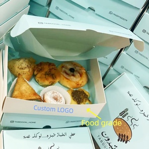 Scatola di Carta per Alimenti Ecologica con Stampa LOGO Personalizzato per Panetteria e <span class=keywords><strong>Pasticceria</strong></span> - Product Image 4