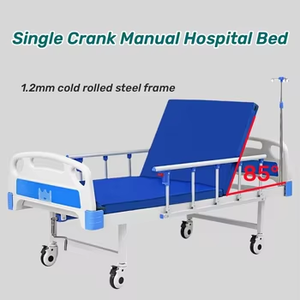 Cama Hospitalaria Manual con Manivela Única y Cabecera de ABS para Terapia - Mobiliario Médico - Product Image 2