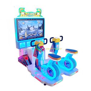 เครื่องเกมอาร์เคดจักรยานแข่งแบบอินเทอร์แอคทีฟธีมกีฬาสำหรับเด็ก รุ่น Little Knight รองรับผู้เล่น 1-2 คน ใช้ไฟ 110V/220V - Product Image 4