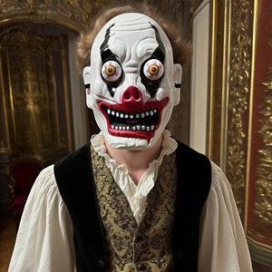 <span class=keywords><strong>Masque</strong></span> intégral HLC Halloween, <span class=keywords><strong>masque</strong></span> de clown diabolique effrayant, <span class=keywords><strong>masque</strong></span> de <span class=keywords><strong>cochon</strong></span> pour cosplay d'<span class=keywords><strong>horreur</strong></span>, accessoire de farce pour fête costumée et performance - Product Image 3