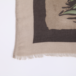 Vintage <b>Large</b> Flower Shawl Women Retro Floral Pattern Shawl Wrap Soft Lightweight Long Printed <b>Scarves</b> with Eyelash Fringe - Product Image 6