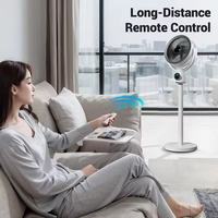 Ventilateur de circulation d'air rechargeable USB/batterie 8000 mAh avec veilleuse, télécommande, hauteur réglable, rotation à 270°, pour voiture, extérieur et usage domestique