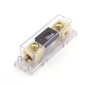 高品質ブラック0/2/4ゲージオートオーディオ100150200250アンペアANL1ヒューズからANL1ヒューズホルダー、絶縁カバー付き - Product Image 1