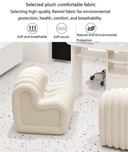 Nuovo tavolo minimalista a strisce gambe da tavolo da rock board aspirapolvere incorporato tavolo manicure e sedia combinazione - Product Image 3